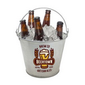 5 Quart Galvanized Steel Pail with Logo Imprint